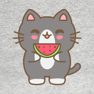 Cat eating watermelon T-Shirt